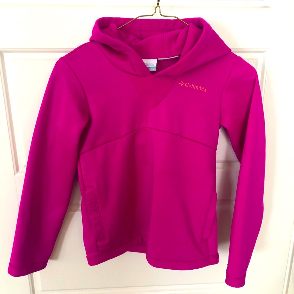 Girls Columbia fleece hoodie.